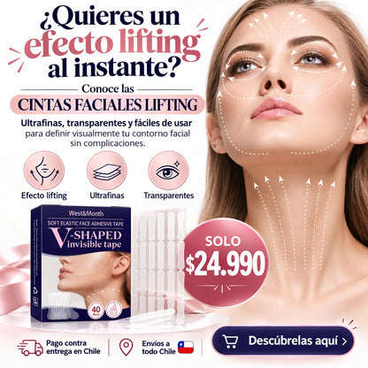 Cintas Faciales Lifting 40 tiras en caja