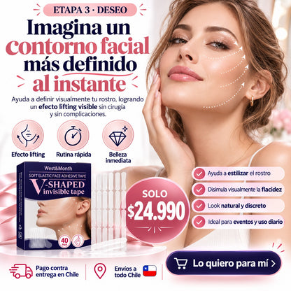 Cintas Faciales Lifting 40 tiras en caja