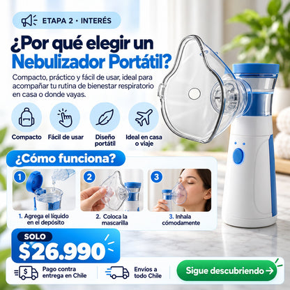 Nebulizador Portátil Niños y Adultos