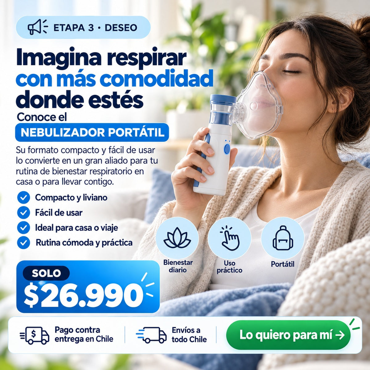 Nebulizador Portátil Niños y Adultos