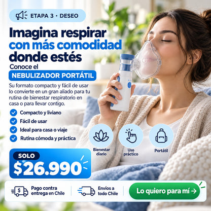 Nebulizador Portátil Niños y Adultos